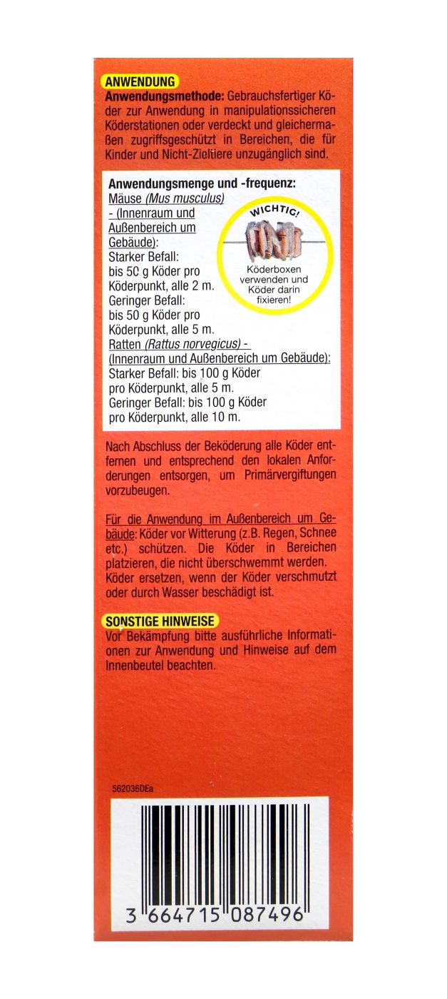 Brumolin Ratten & Mäuseköder - 480 g Brumolin Ratten & Mäuseköder - 480 g