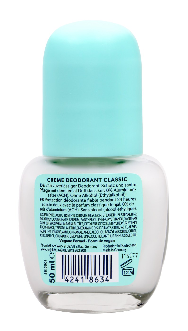 Fenjal Deo Roll-on Classic Creme - 50 ml Fenjal Deo Roll-on Classic Creme - 50 ml