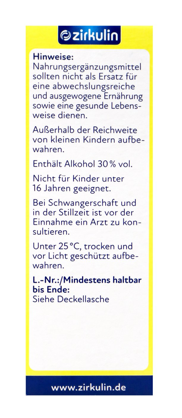 Zirkulin Bitter-Elixir - 50 ml Zirkulin Bitter-Elixir - 50 ml