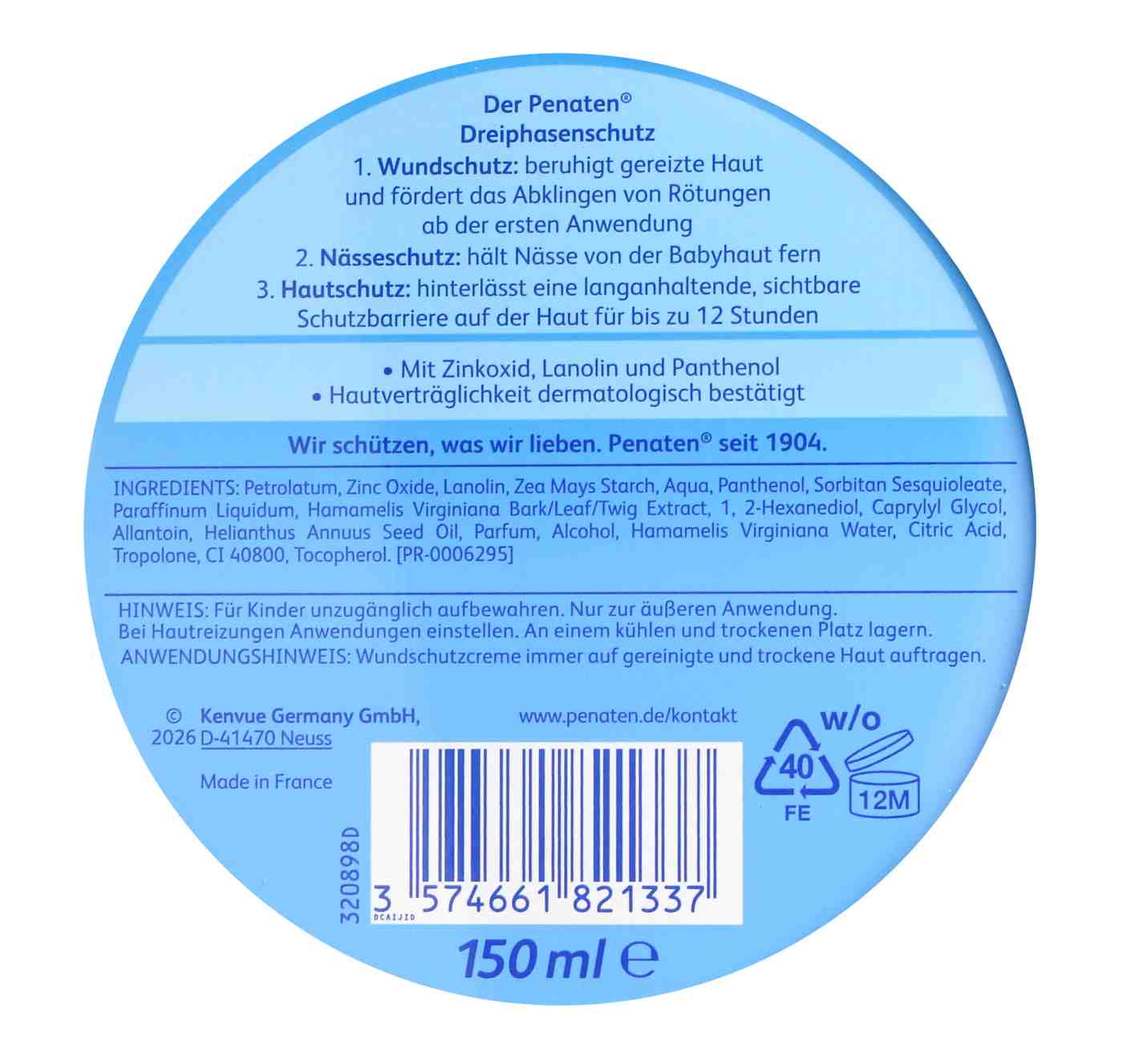 Penaten Creme - 150 ml