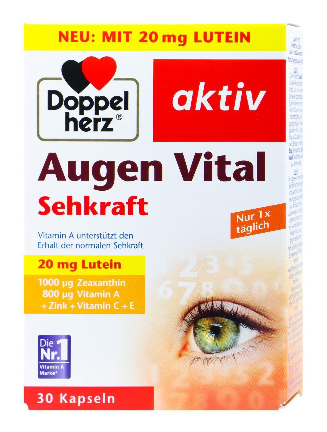 Doppelherz Augen Vital Kapseln,Sehkraft - 30 Stück Doppelherz Augen Vital Kapseln,Sehkraft - 30 Stück