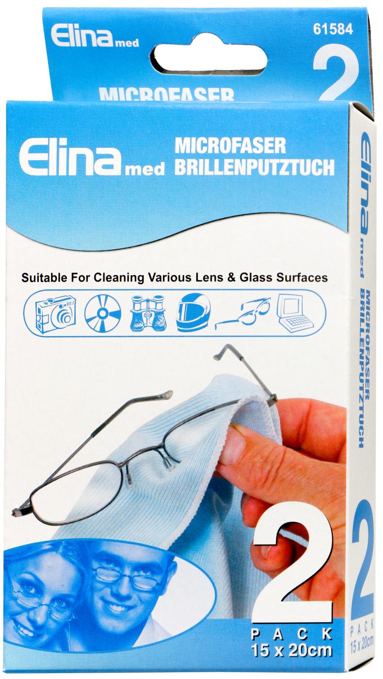 Elina Microfaser Brillenputztücher - 2 Stück Elina Microfaser Brillenputztücher - 2 Stück