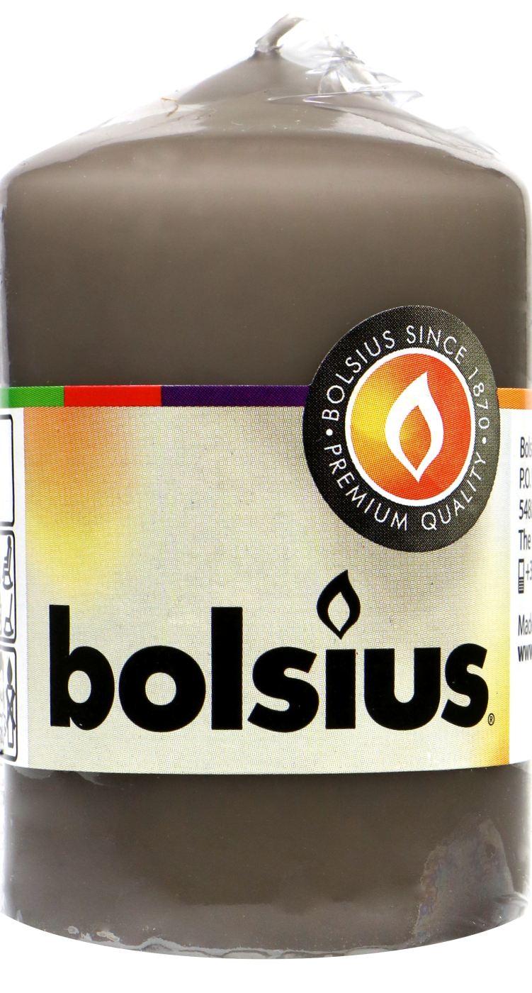 Bolsius Stumpenkerze Warmes Grau - 1 Stück Bolsius Stumpenkerze Warmes Grau - 1 Stück
