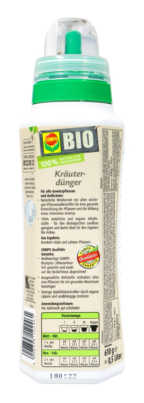Compo Bio Kräuterdünger - 0,5 l Compo Bio Kräuterdünger - 0,5 l