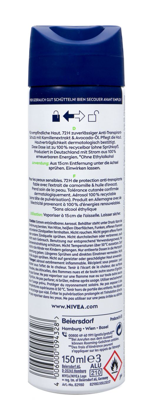 Nivea Men Deo Spray Sensitve Protect - 150 ml Nivea Men Deo Spray Sensitve Protect - 150 ml
