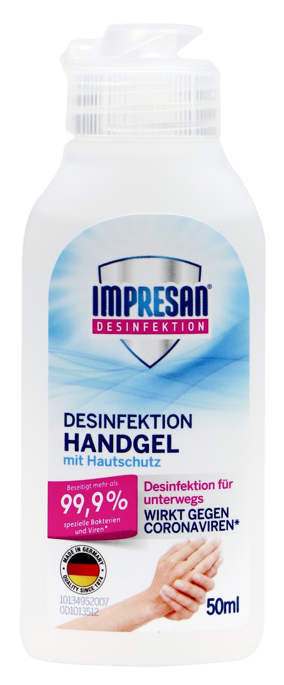 Impresan Hygiene Hände-Desinfektions-Gel - 50 ml Impresan Hygiene Hände-Desinfektions-Gel - 50 ml