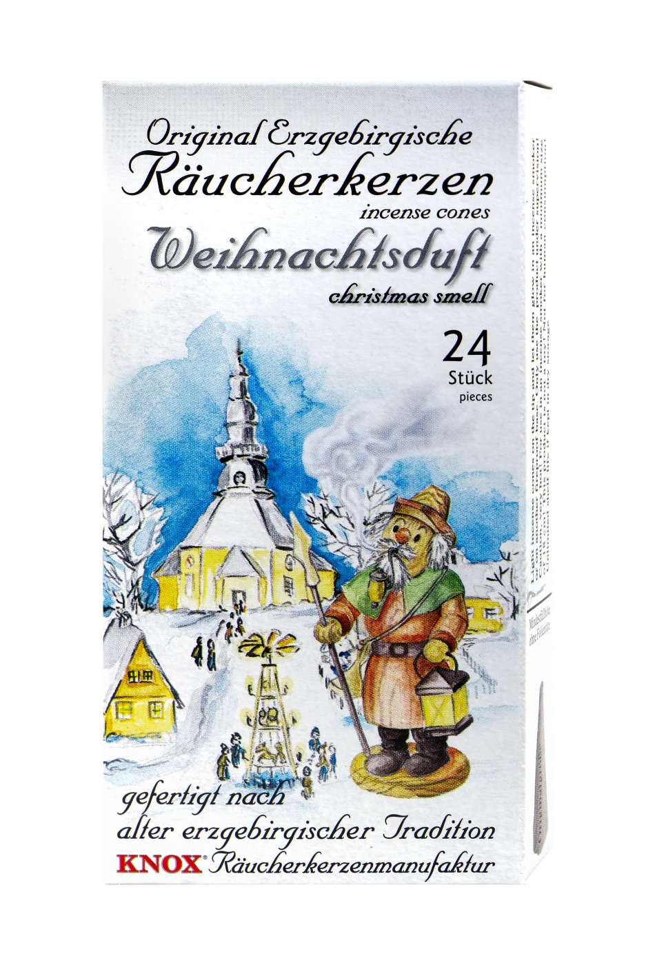 Knox Original Erzgebirgische Räucherkerzen Weihnachtsduft - 24 Stück Knox Original Erzgebirgische Räucherkerzen Weihnachtsduft - 24 Stück