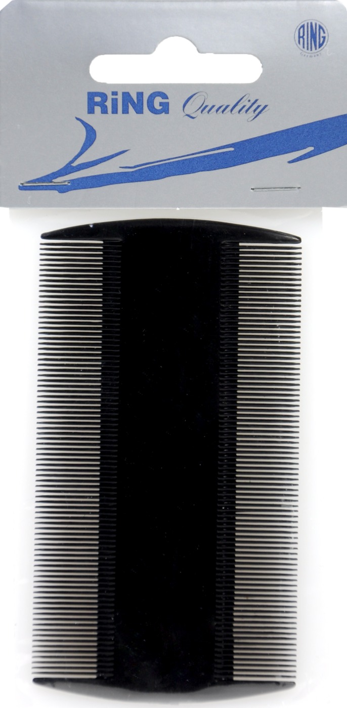 Staub- und Nissenkamm - Nylon Schwarz Staub- und Nissenkamm - Nylon Schwarz