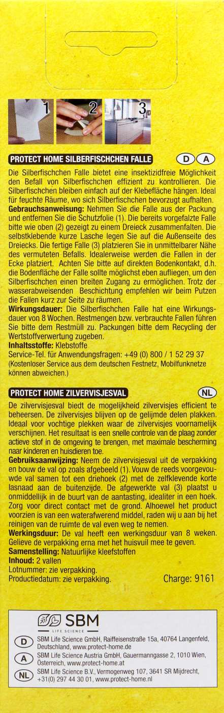 Protect Home Natria Silberfischchen-Falle - 2 Stück Protect Home Natria Silberfischchen-Falle - 2 Stück