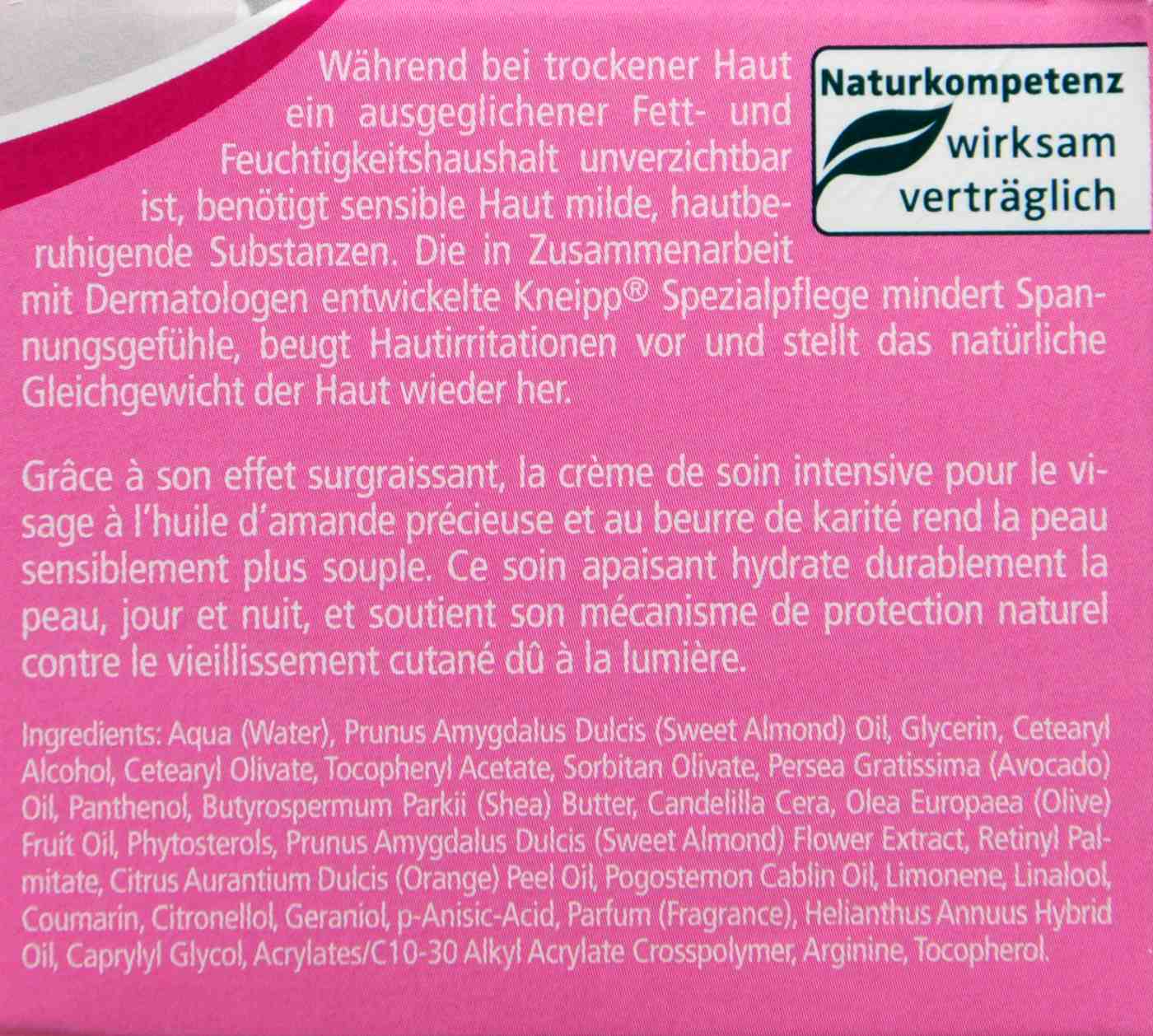 Kneipp Mandelblüten Gesichtscreme - 50 ml Kneipp Mandelblüten Gesichtscreme - 50 ml