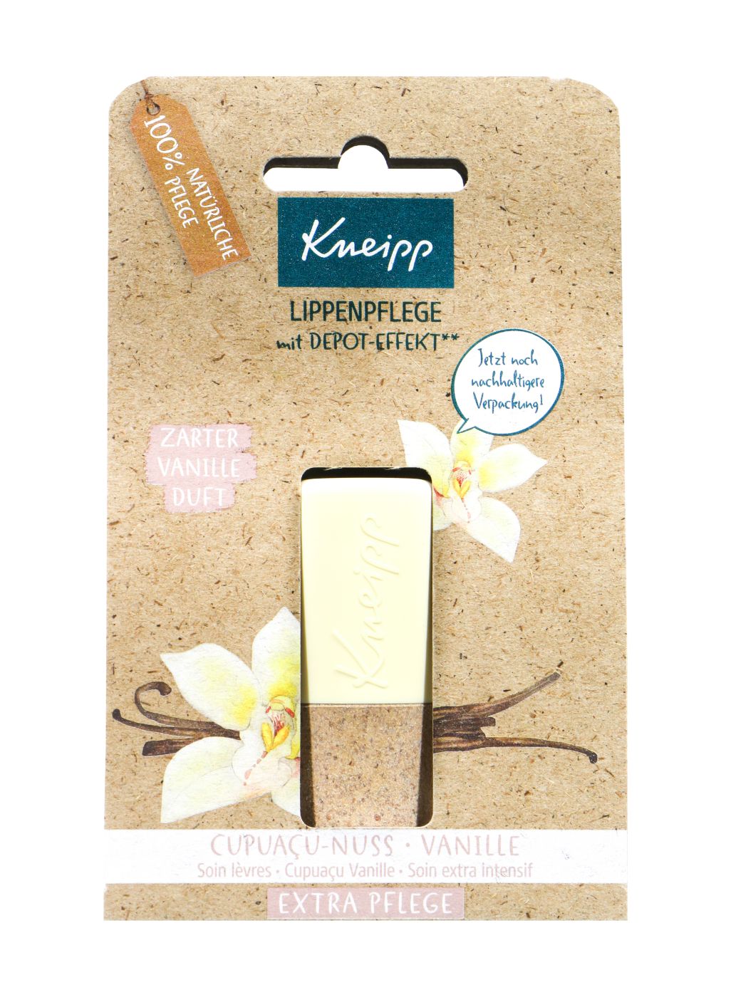 Kneipp Lippenpflege Extra Pflege Cupuacu-Nuss-Vanille - 4,7 g Kneipp Lippenpflege Extra Pflege Cupuacu-Nuss-Vanille - 4,7 g