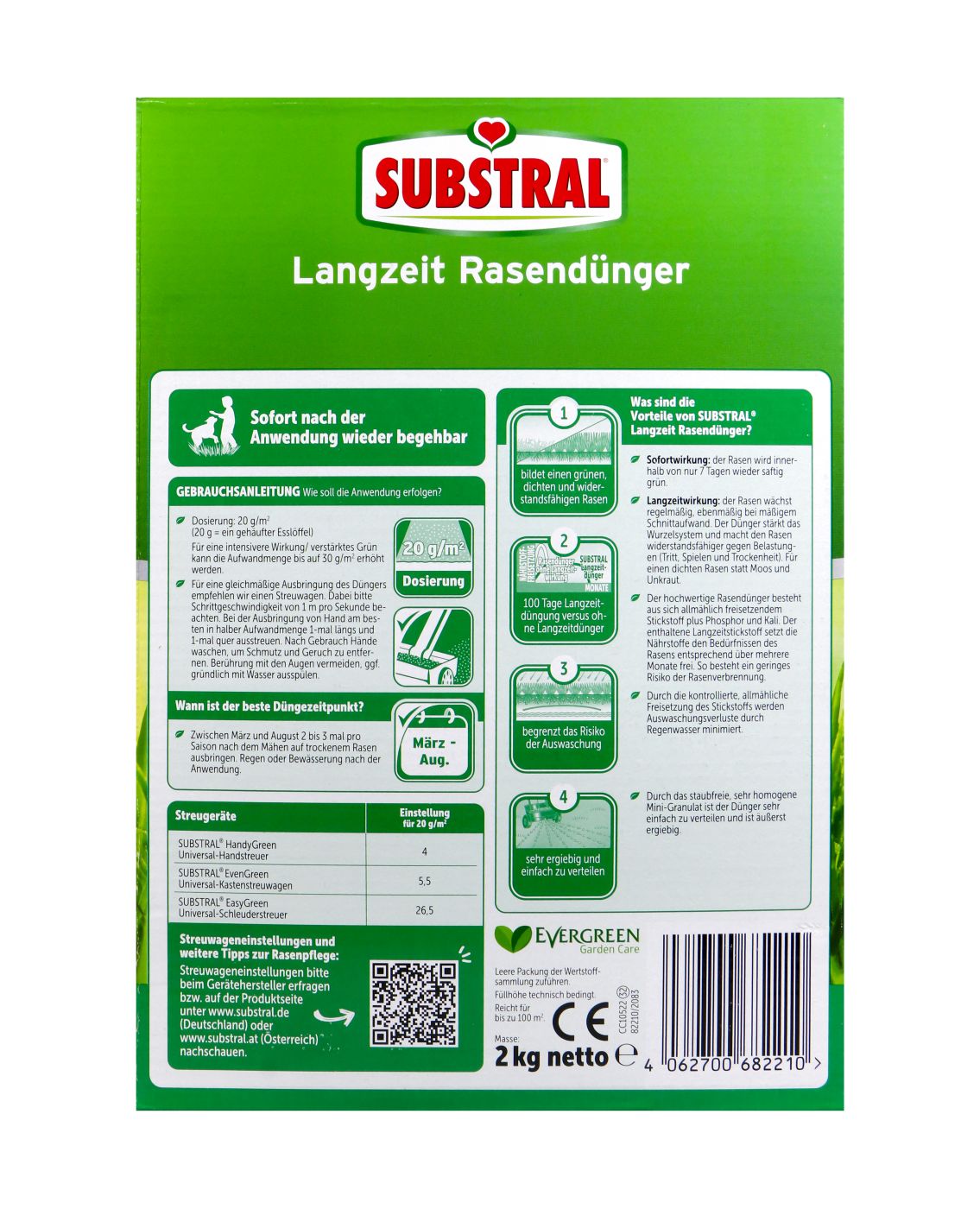 Substral Langzeit Rasendünger 100 qm - 2,0 kg Substral Langzeit Rasendünger 100 qm - 2,0 kg