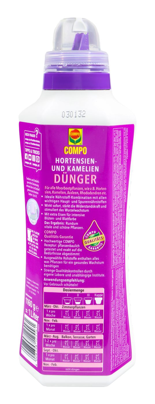 Compo Hortensien- und Kameliendünger - 1 l Compo Hortensien- und Kameliendünger - 1 l