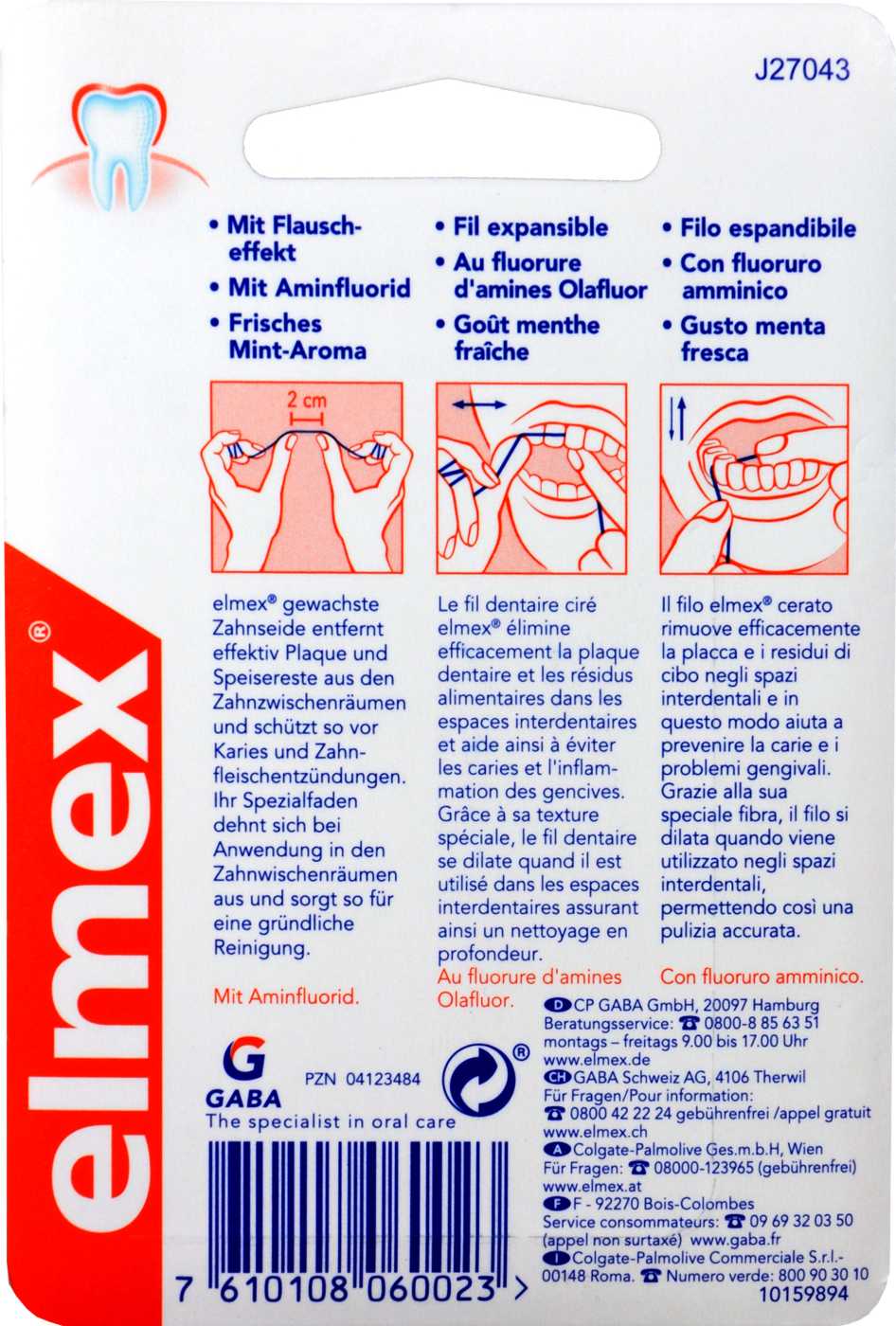 Elmex Zahnseide Gewachst Mint - 50 m Elmex Zahnseide Gewachst Mint - 50 m