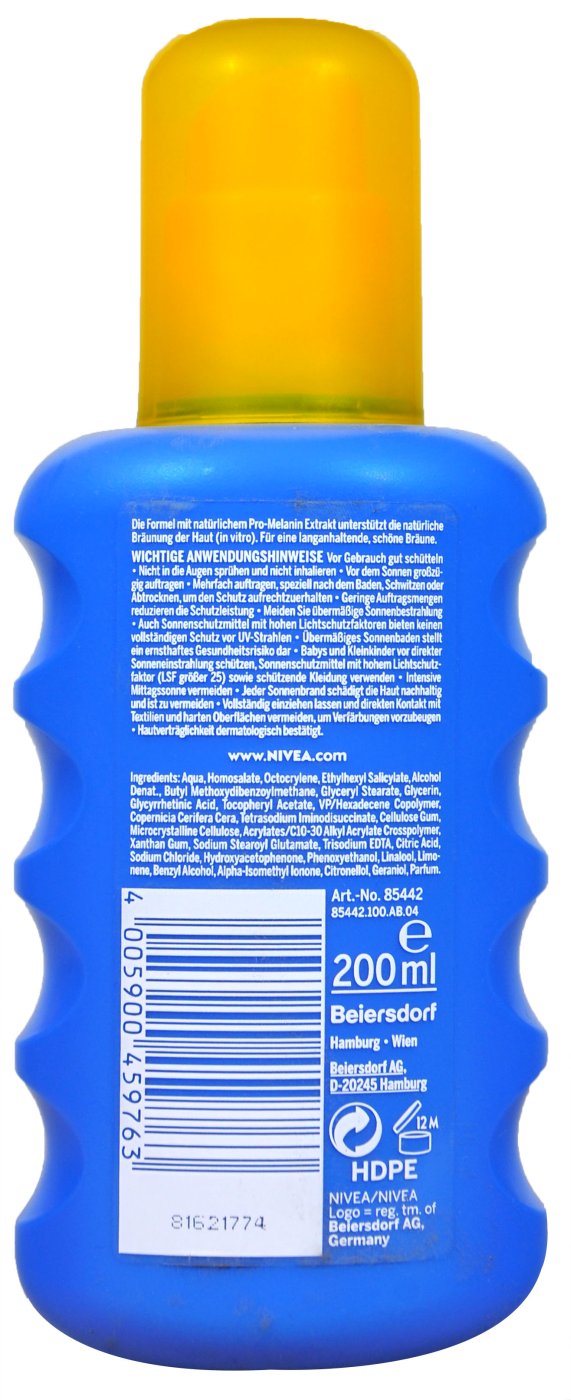 Nivea Sun Protect and Bronze Sonnenspray LSF 20 - 200 ml Nivea Sun Protect and Bronze Sonnenspray LSF 20 - 200 ml