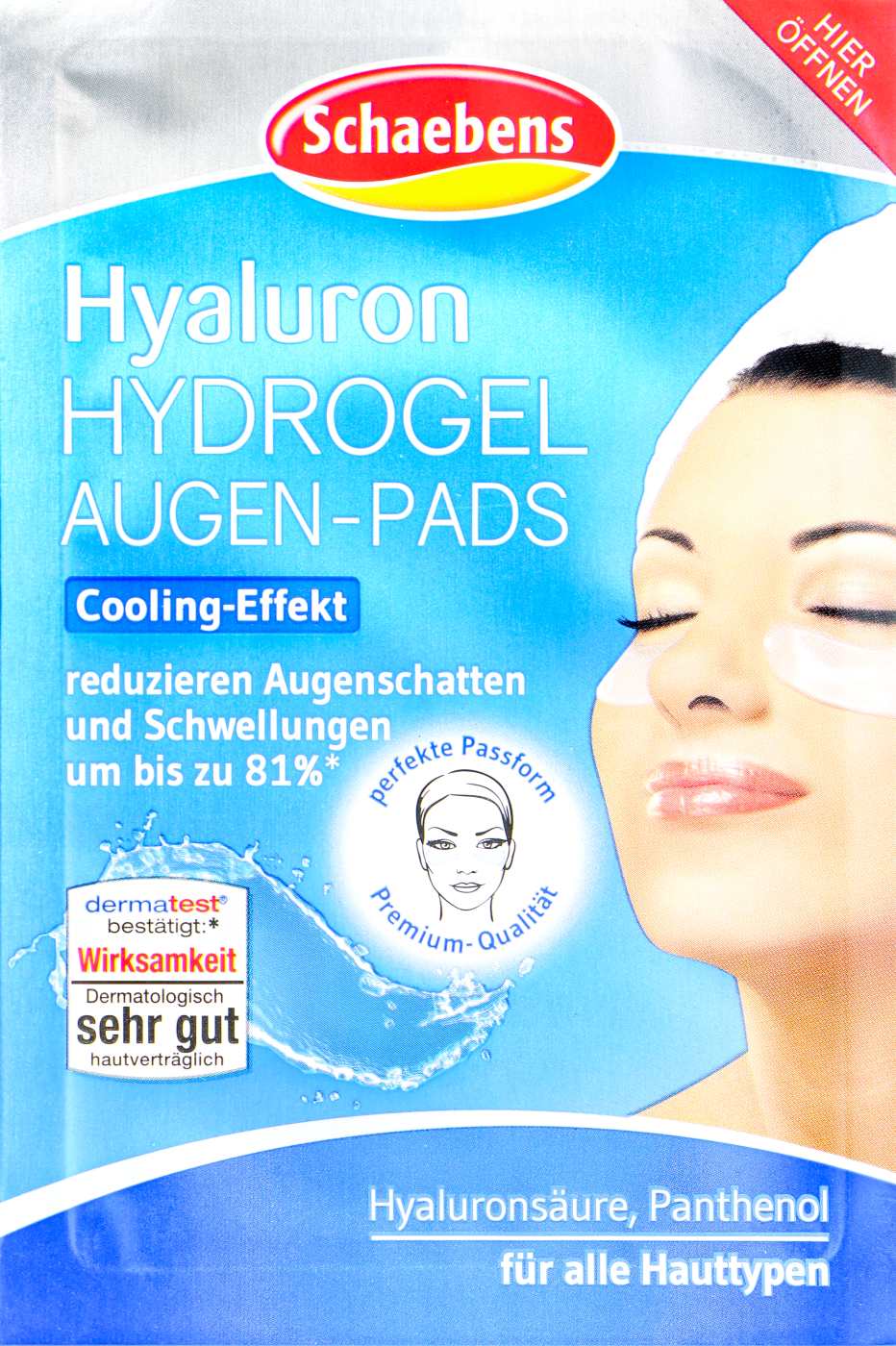Schaebens Hyaluron Hydrogel Augen Pads - 2 Stück Schaebens Hyaluron Hydrogel Augen Pads - 2 Stück