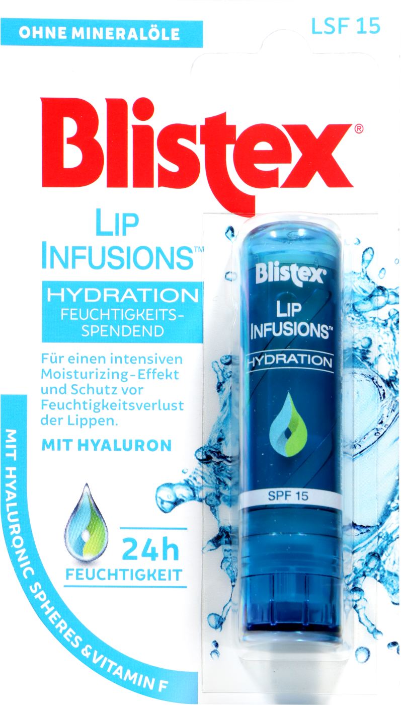 Blistex Lip Infusions Hydration ohne Mineralöl - 3,7 g Blistex Lip Infusions Hydration ohne Mineralöl - 3,7 g
