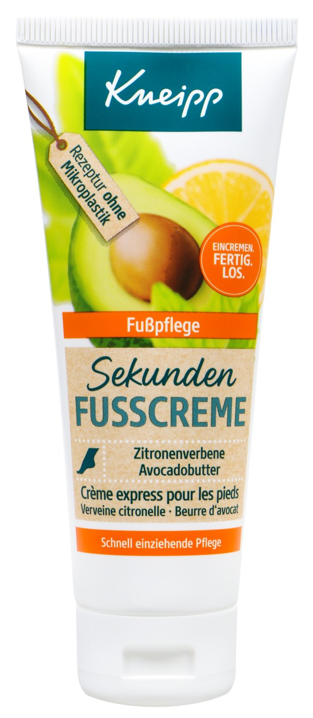 Kneipp Sekunden Fußcreme Zitrone & Avocado - 75 ml Kneipp Sekunden Fußcreme Zitrone & Avocado - 75 ml