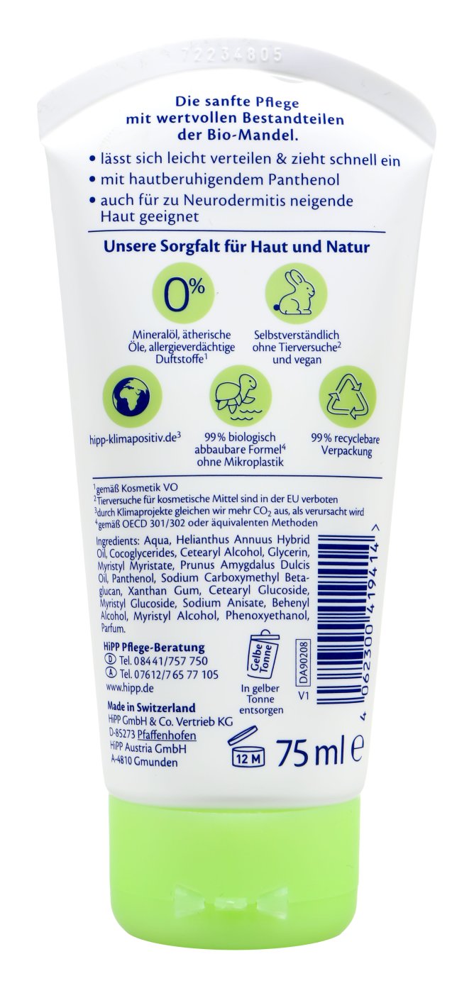 Hipp 90208 Babysanft Pflegecreme - 75 ml Hipp 90208 Babysanft Pflegecreme - 75 ml