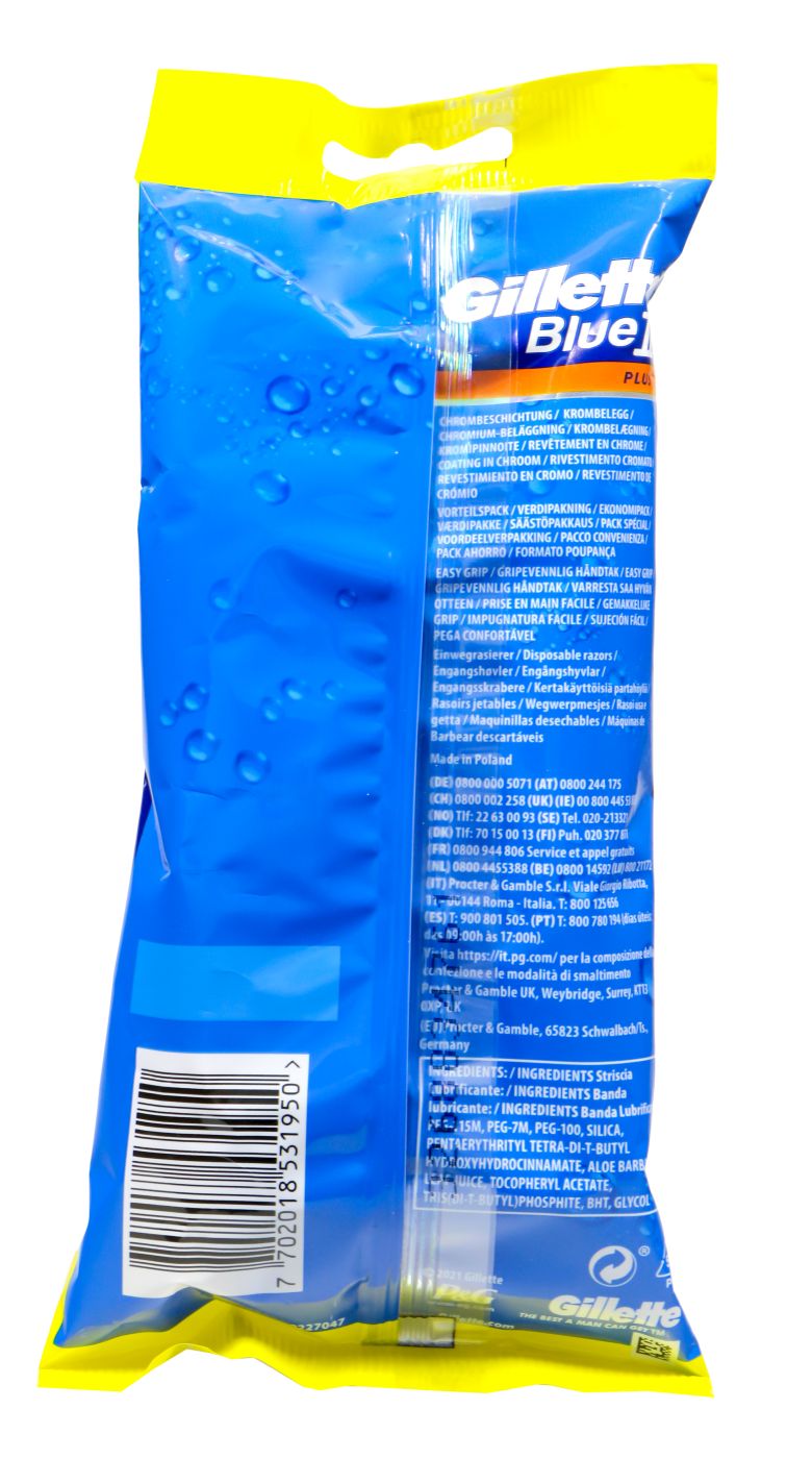 Gillette Blue II Plus Einwegrasierer -6 Stück Gillette Blue II Plus Einwegrasierer -6 Stück