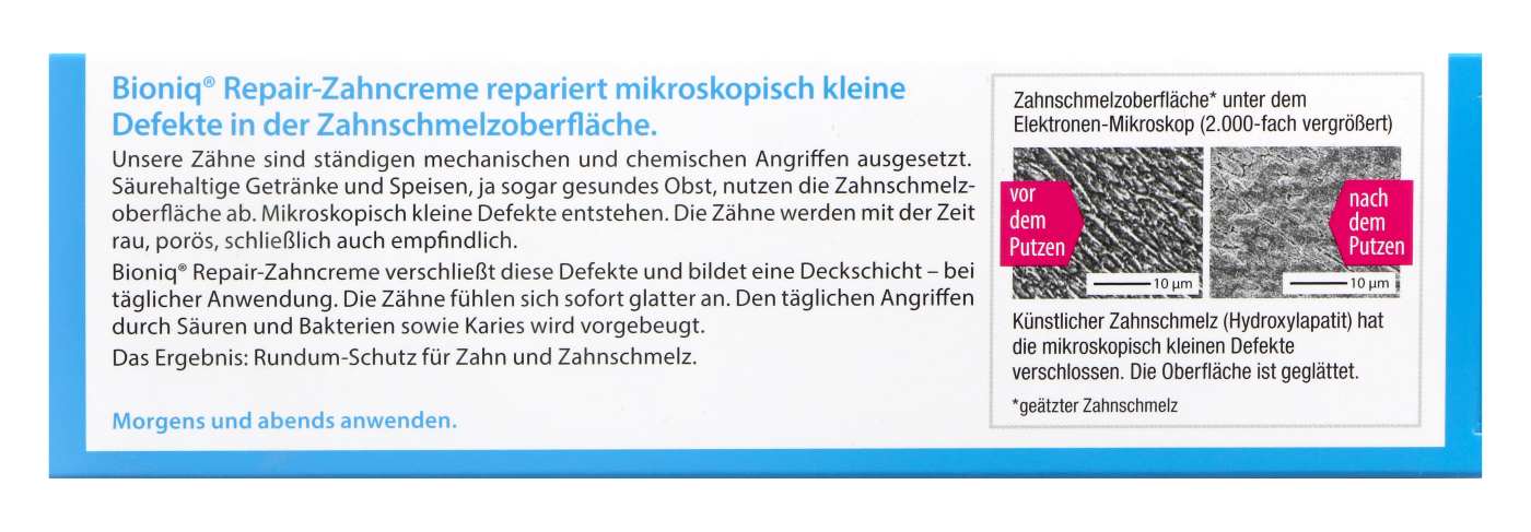 Bioniq Zahncreme ohne Fluor blau - 75 ml