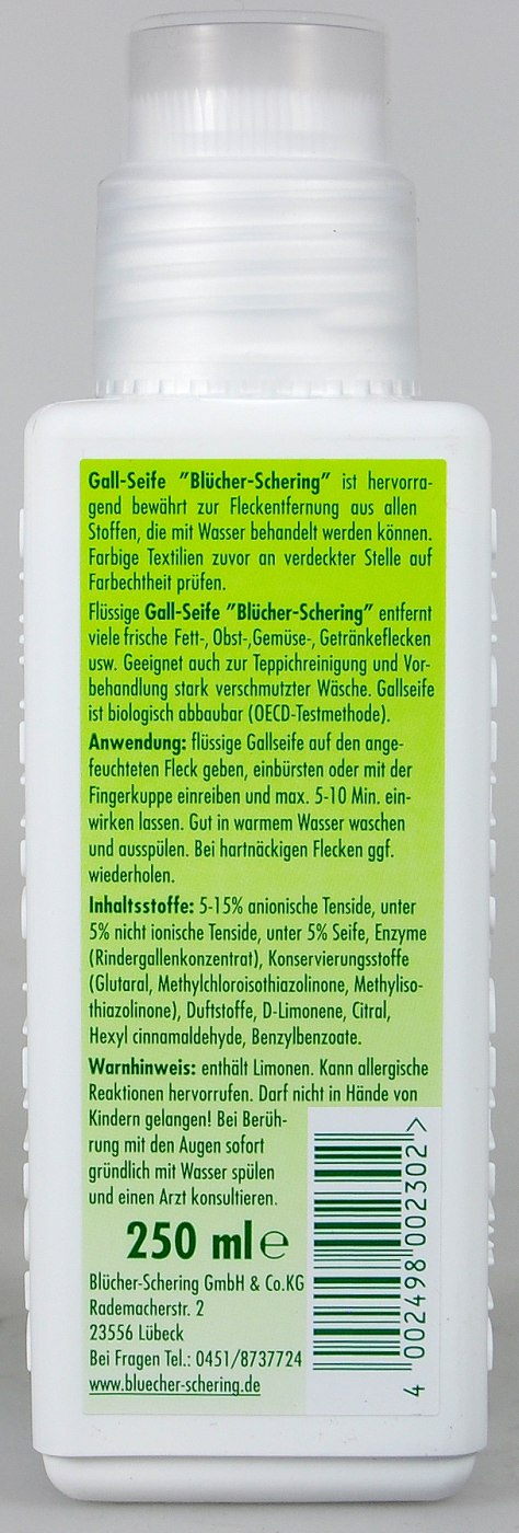 Flüssige Gallseife Blücher - 250 ml Flüssige Gallseife Blücher - 250 ml
