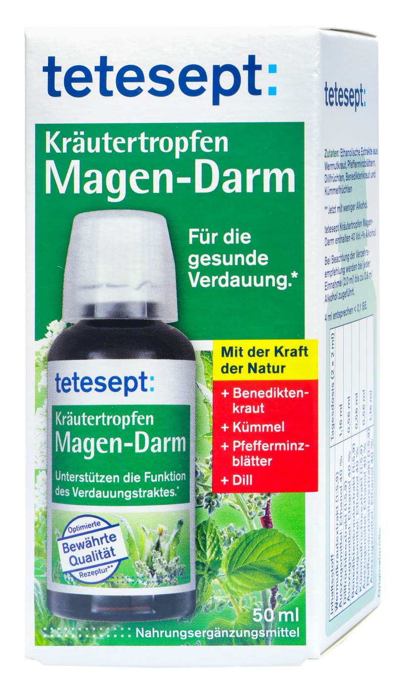 Tetesept Kräutertropfen Magen-Darm - 50 ml Tetesept Kräutertropfen Magen-Darm - 50 ml