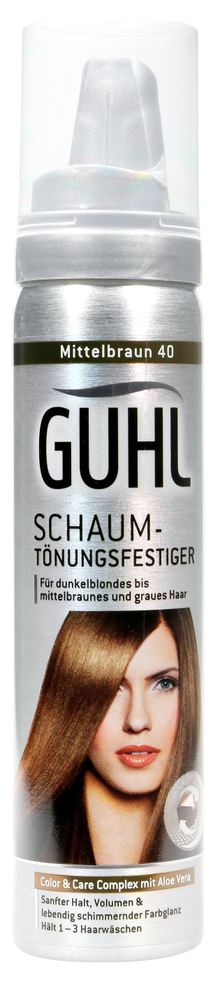 Guhl Schaum- Tönungsfestiger 40 Mittelbraun - 100 ml Guhl Schaum- Tönungsfestiger 40 Mittelbraun - 100 ml