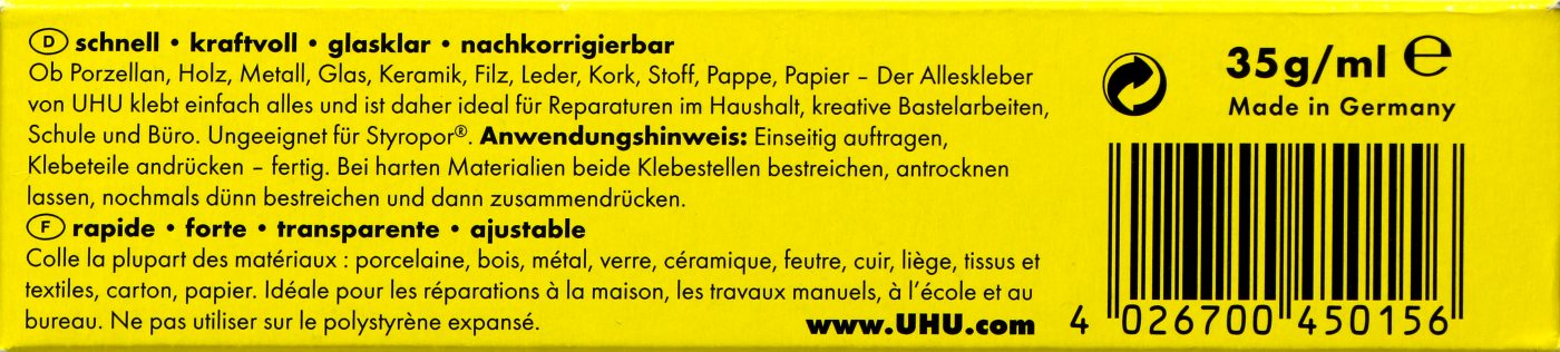 Uhu Alleskleber - 35 g Uhu Alleskleber - 35 g