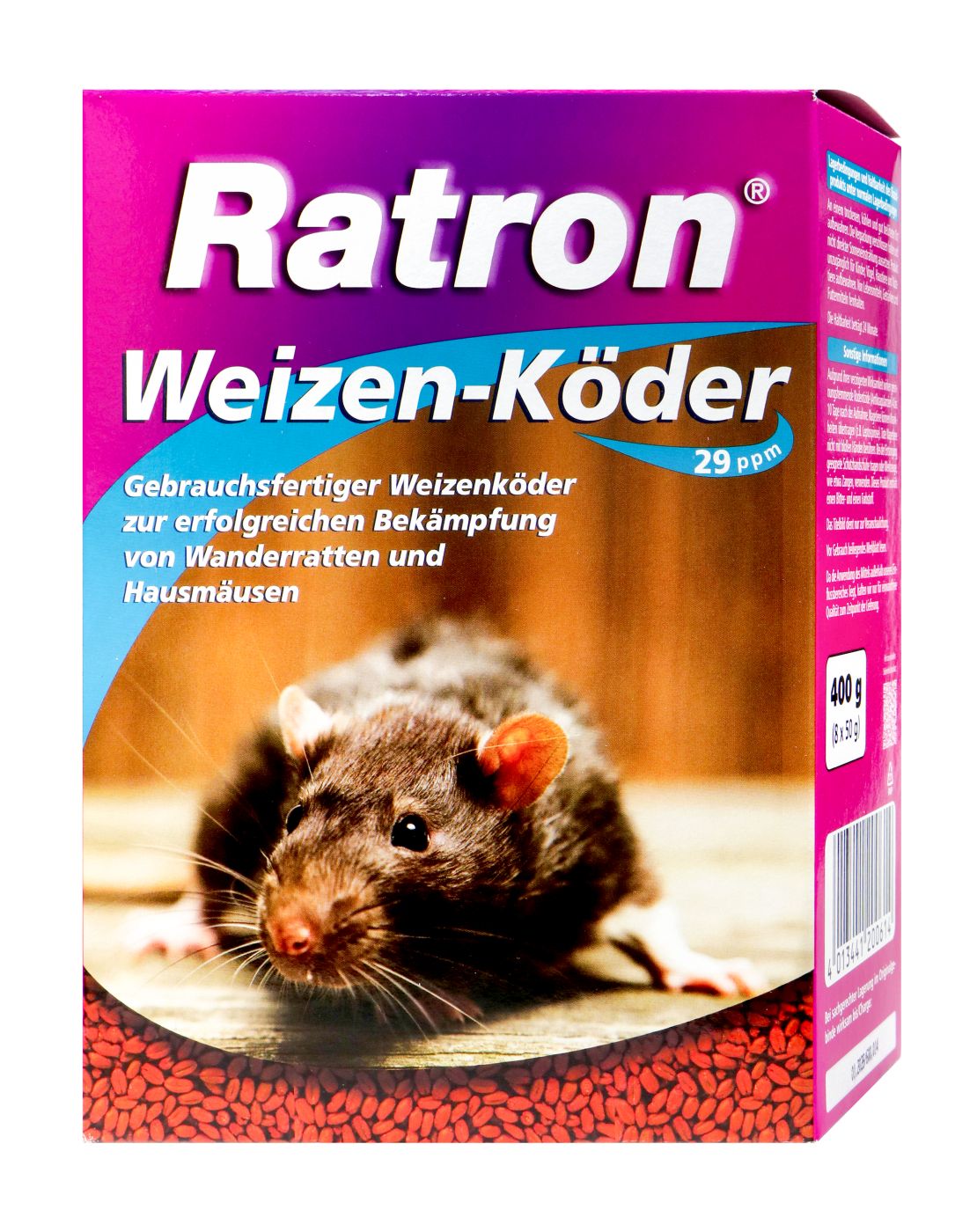 Ratron Weizen-Köder 29 ppm - 400g Ratron Weizen-Köder 29 ppm - 400g