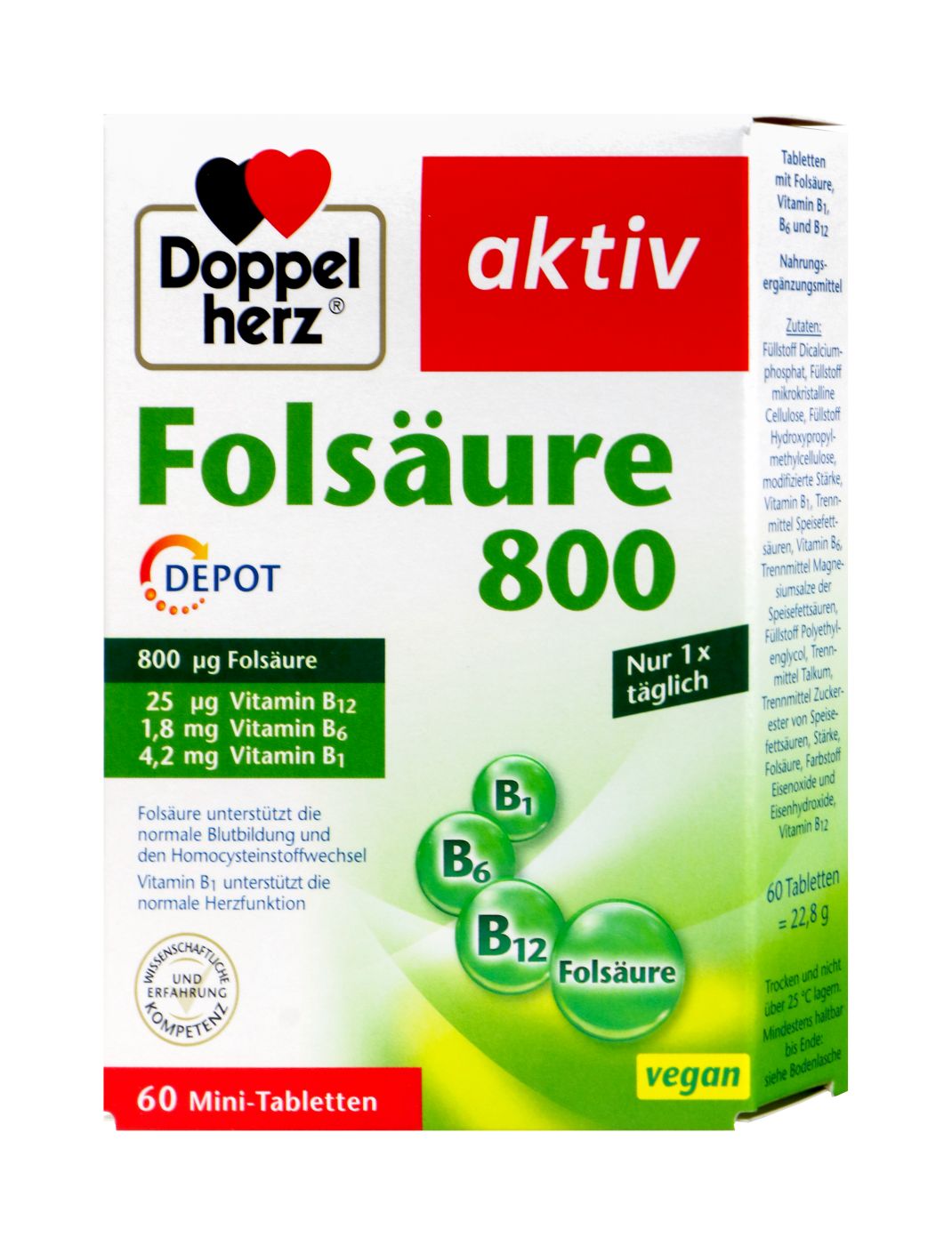 Doppelherz Folsäure 800 Depot - 60 Stück Doppelherz Folsäure 800 Depot - 60 Stück