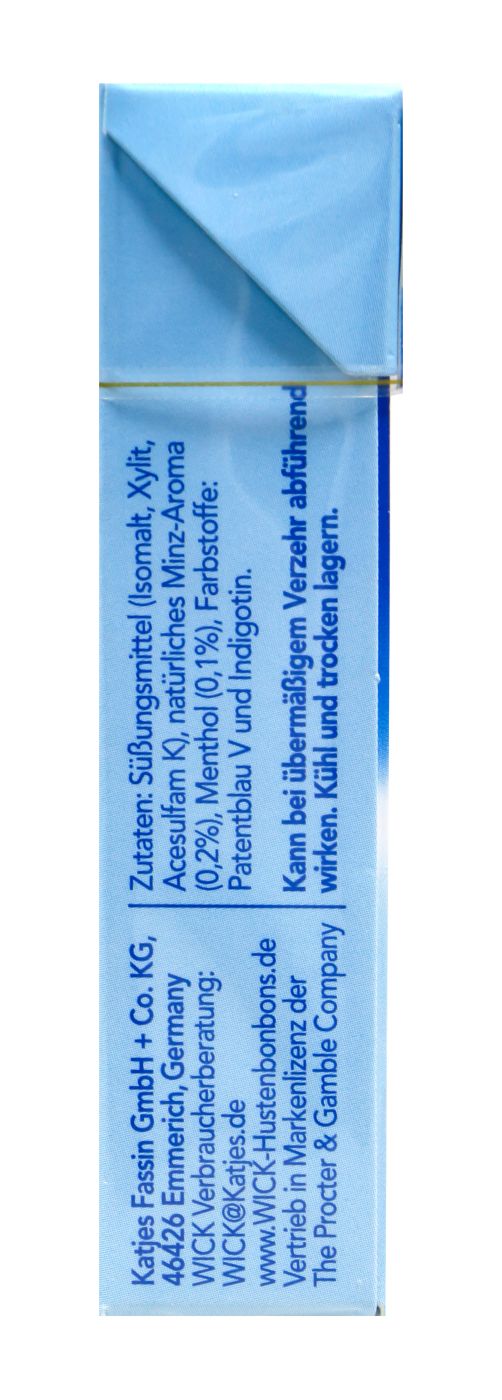 Wick Blau mit kühlenden Menthol Box ohne Zucker - 46 g Wick Blau mit kühlenden Menthol Box ohne Zucker - 46 g