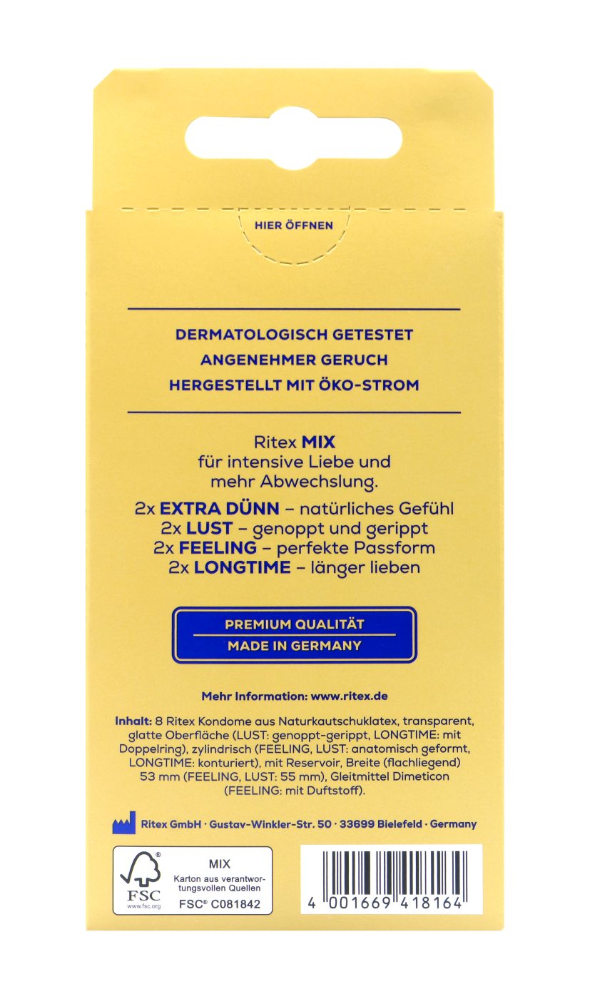 Ritex Mix Kondome - 8 Stück Ritex Mix Kondome - 8 Stück