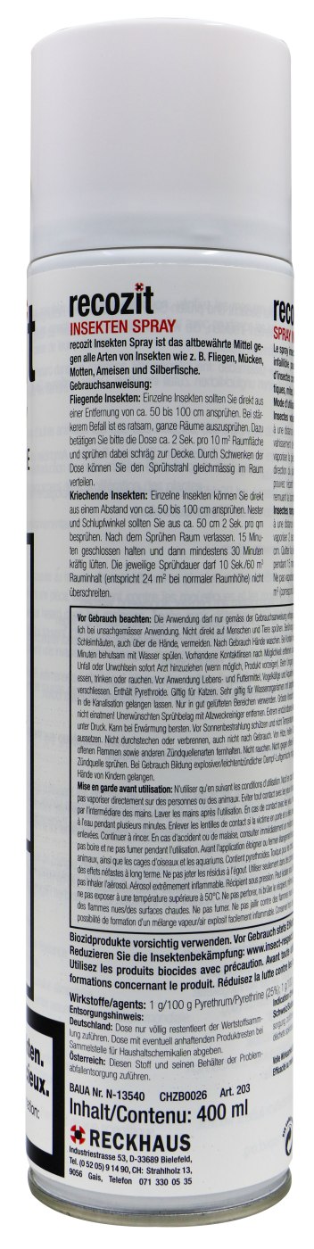 Recozit Insektenspray - 0,4 l Recozit Insektenspray - 0,4 l