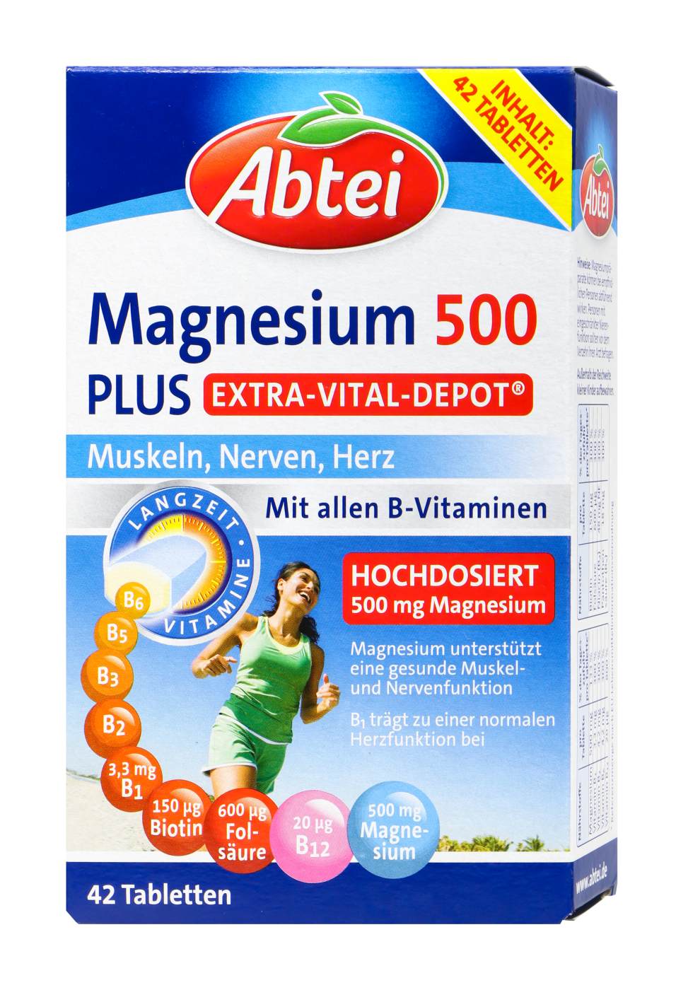 Abtei Magnesium 500 Plus Vital Depot - 42 Stück Abtei Magnesium 500 Plus Vital Depot - 42 Stück
