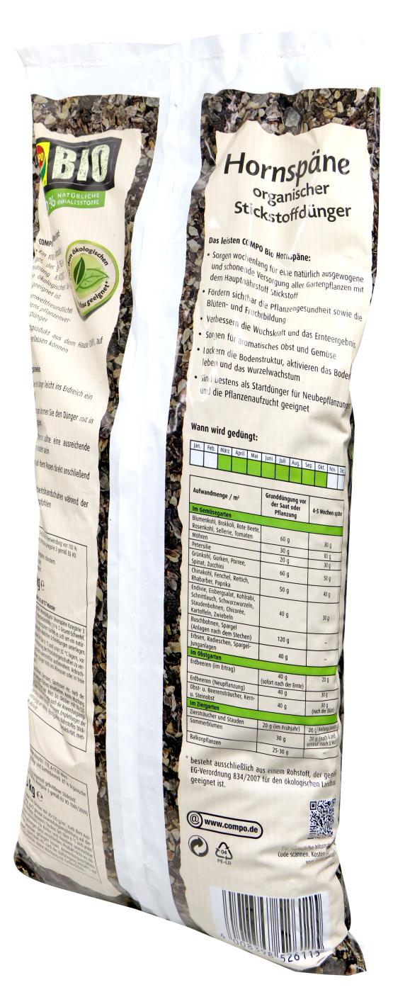 Compo Bio Hornspäne - 2,5 kg Compo Bio Hornspäne - 2,5 kg