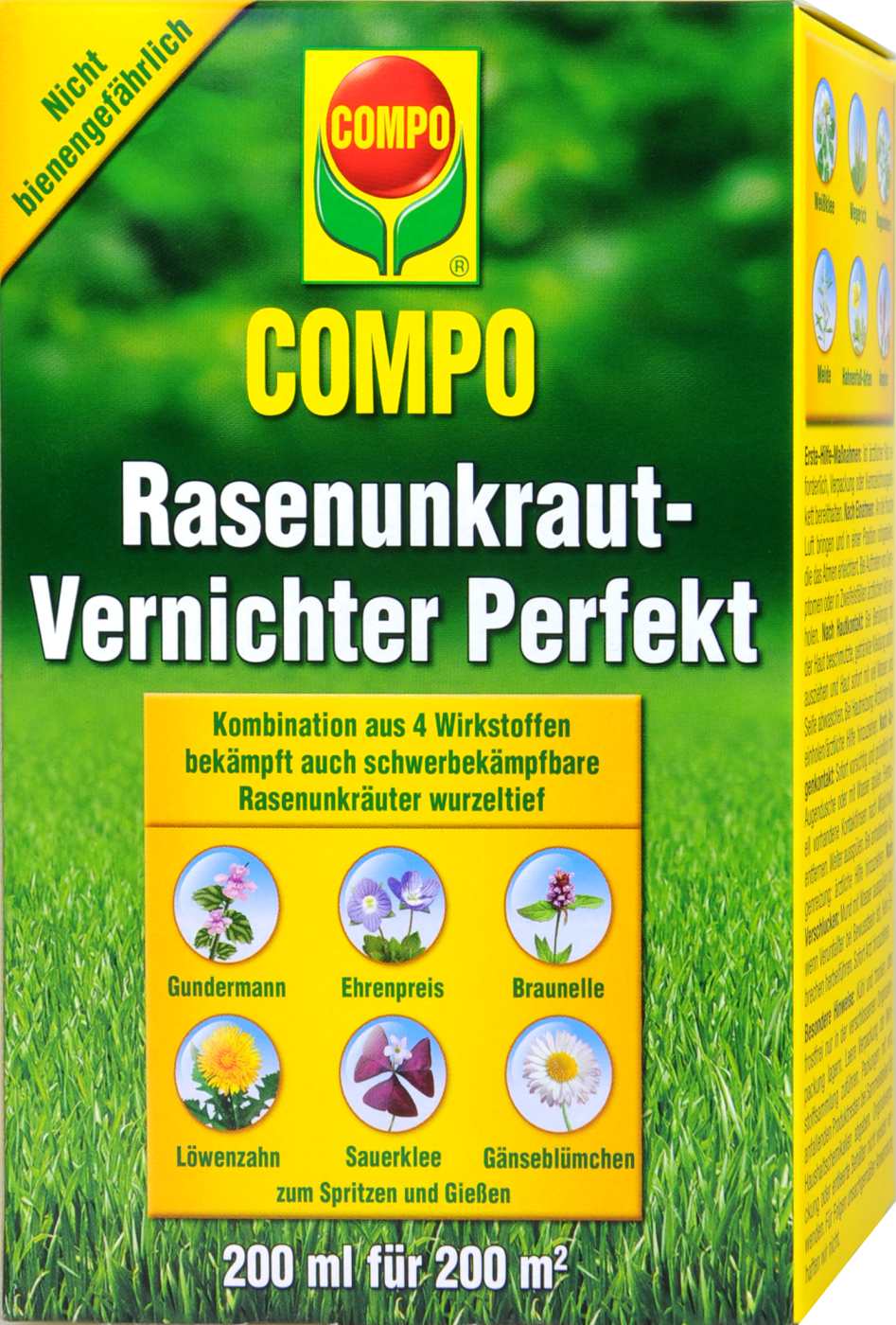 Compo Rasenunkraut-Vernichter Perfekt - 200 ml Compo Rasenunkraut-Vernichter Perfekt - 200 ml