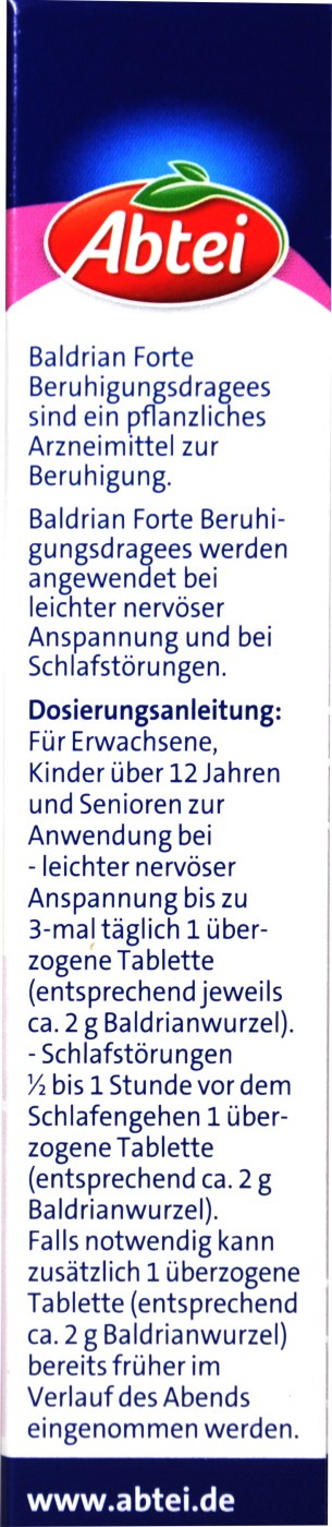 Abtei Nachtruhe Baldrian Forte - 30 Stück Abtei Nachtruhe Baldrian Forte - 30 Stück