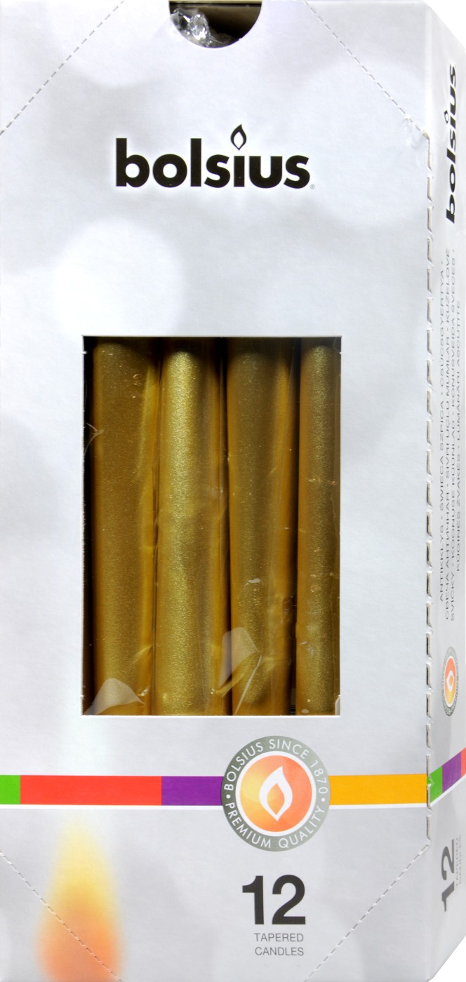 Bolsius Spitzkerze Gold - 1 Stück Bolsius Spitzkerze Gold - 1 Stück