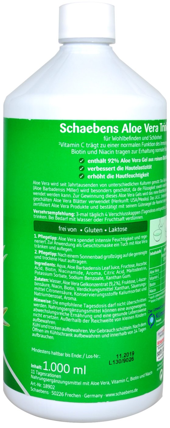 Schaebens Aloe Vera Trinkgel - 1 l Schaebens Aloe Vera Trinkgel - 1 l