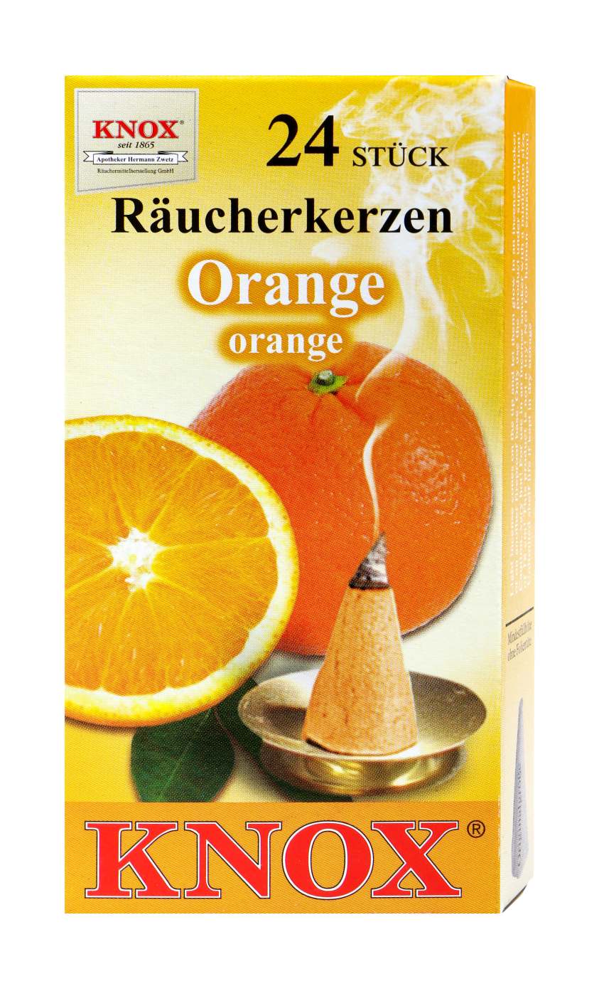Knox Räucherkerzen Orange - 24 Stück Knox Räucherkerzen Orange - 24 Stück