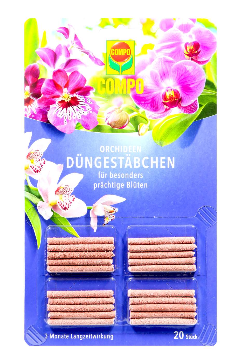Compo Düngestäbchen für Orchideen - 20 Stück Compo Düngestäbchen für Orchideen - 20 Stück
