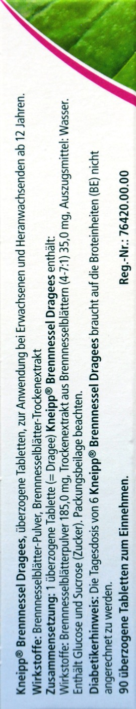 Kneipp Brennessel Dragees - 60 Stück Kneipp Brennessel Dragees - 60 Stück