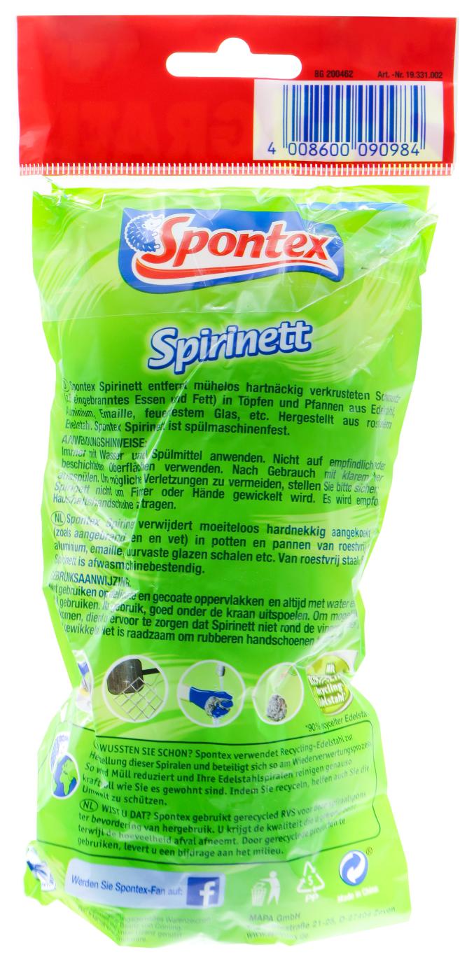 Spontex Spirinett Edelstahlspiralen Schwamm - 2+1 Stück Spontex Spirinett Edelstahlspiralen Schwamm - 2+1 Stück