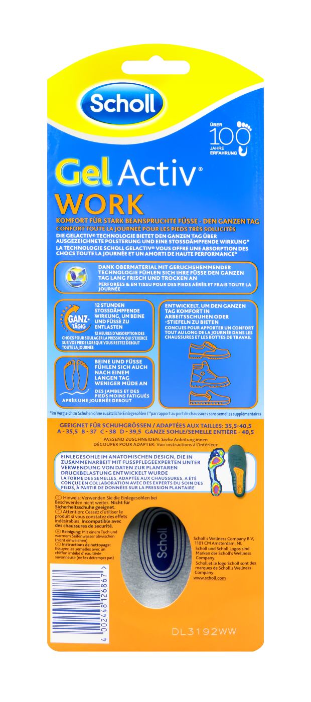 Scholl Gelactiv Einlegesohle Work S - 1 Paar Scholl Gelactiv Einlegesohle Work S - 1 Paar