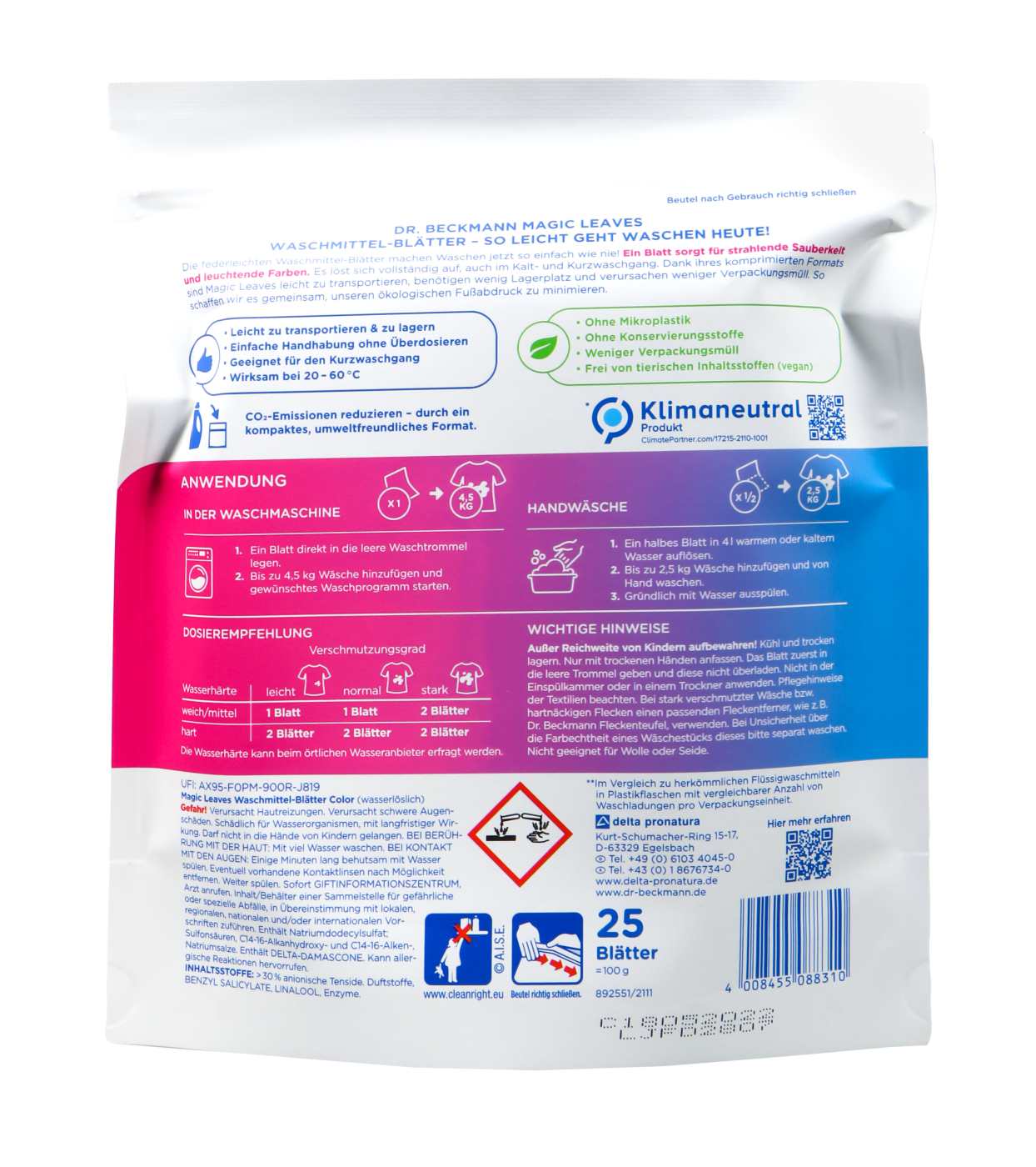Dr. Beckmann Magic Leaves Color - 25 Stück Dr. Beckmann Magic Leaves Color - 25 Stück