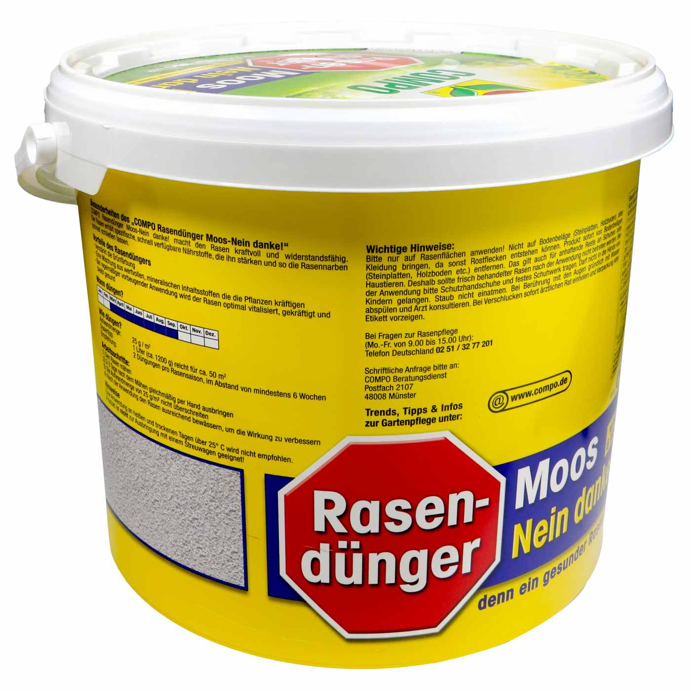 Compo Rasendünger Unkraut & Moos Nein danke! - 7,5 kg Compo Rasendünger Unkraut & Moos Nein danke! - 7,5 kg