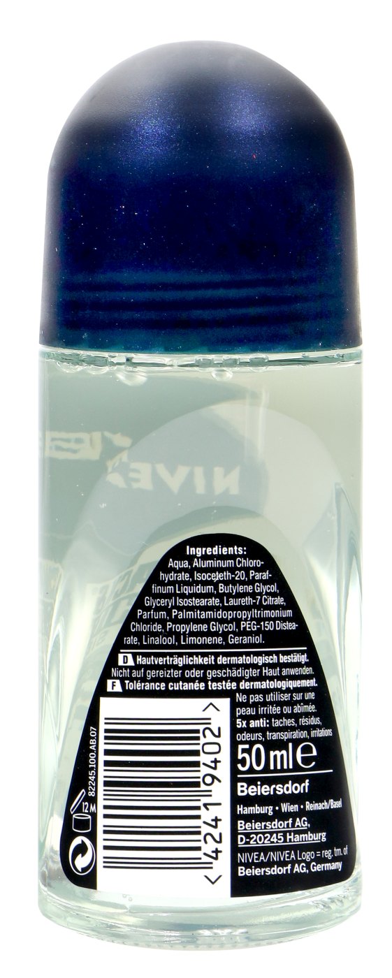Nivea Men Roll-On Black & White Invisible - 50 ml Nivea Men Roll-On Black & White Invisible - 50 ml