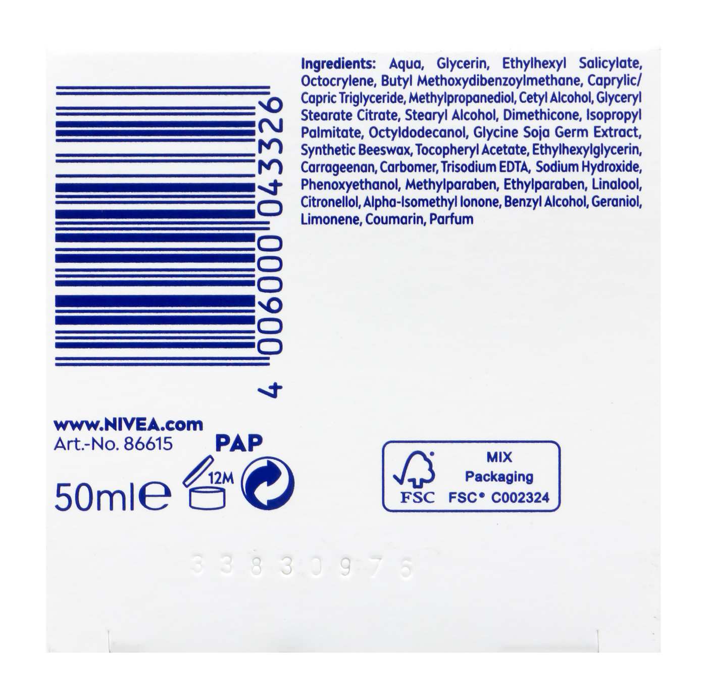 Nivea Vital Soja Straffende Tagespflege LSF15 - 50 ml Nivea Vital Soja Straffende Tagespflege LSF15 - 50 ml