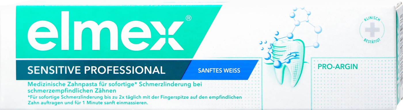Elmex Zahnpasta Sensitive Professional Sanftes Weiß - 75 ml Elmex Zahnpasta Sensitive Professional Sanftes Weiß - 75 ml